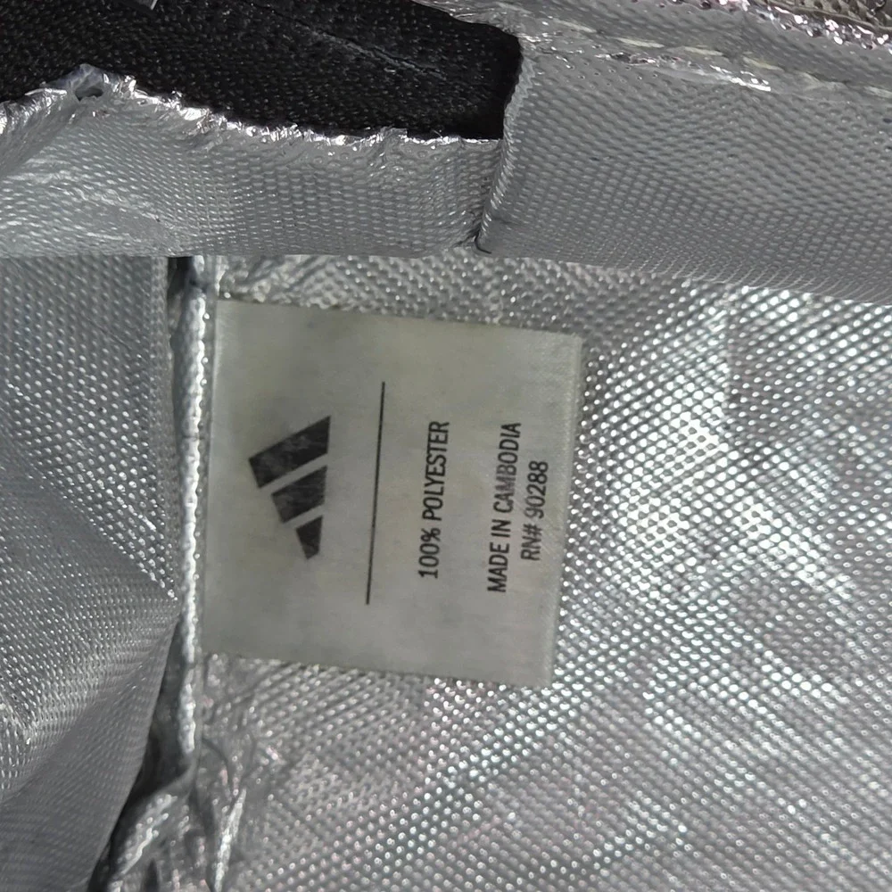 Adidas Insulated Lunch Bag Blue All Over Print Three Stripes Logo School Travel
